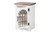 Baxton Studio Faron Classic And Traditional Farmhouse Two-Tone Distressed White And Oak Brown Finished Wood 1-Door End Table 18Y1003-Oak/White-ET By Wholesale Interiors