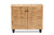 Baxton Studio Winda Modern And Contemporary Oak Brown Finished Wood 2-Door Shoe Cabinet SC864572 B-Wotan Oak By Wholesale Interiors