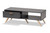 Baxton Studio Kelson Modern And Contemporary Dark Grey And Gold Finished Wood Coffee Table LV19CFT1914-Dark Grey-CT By Wholesale Interiors