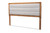 Baxton Studio Dexter Modern And Contemporary Light Grey Fabric Upholstered And Walnut Brown Finished Wood Full Size Headboard MG9732-Light Grey/Walnut-Full-HB By Wholesale Interiors