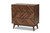 Baxton Studio Hartman Mid-Century Modern Walnut Brown Finished Wood 3-Drawer Storage Chest LV23COD23230WI-Columbia-3DW-Chest By Wholesale Interiors