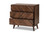 Baxton Studio Hartman Mid-Century Modern Walnut Brown Finished Wood 3-Drawer Storage Chest LV23COD23230WI-Columbia-3DW-Chest By Wholesale Interiors