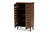 Baxton Studio Salma Modern And Contemporary Walnut Brown Finished Wood 2-Door Shoe Storage Cabinet SESC70180WI-Columbia-Shoe Cabinet By Wholesale Interiors