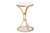 Baxton Studio Tarmon Modern And Contemporary Gold Finished Metal End Table With Marble Tabletop H01-100353-Metal/Marble Side Table By Wholesale Interiors