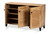 Baxton Studio Coolidge Modern And Contemporary Oak Brown Finished Wood 3-Door Shoe Storage Cabinet FP-04LV-Wotan Oak By Wholesale Interiors