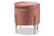 Baxton Studio Malina Contemporary Glam And Luxe Pink Velvet Fabric Upholstered And Gold Finished Metal Storage Ottoman FZD200335-Blush Pink Velvet-Ottoman By Wholesale Interiors