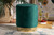 Baxton Studio Chaela Contemporary Glam And Luxe Green Velvet Fabric Upholstered And Gold Finished Metal Ottoman Fzd020219 Green Velvet Ottoman By Wholesale Interiors