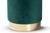 Baxton Studio Chaela Contemporary Glam And Luxe Green Velvet Fabric Upholstered And Gold Finished Metal Ottoman FZD020219-Green Velvet-Ottoman By Wholesale Interiors