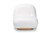 Baxton Studio Paiva Modern And Contemporary White Boucle Upholstered And Brushed Gold Finished Accent Chair 2015-White-CC By Wholesale Interiors