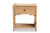 Bali & Pari Camara Modern Bohemian Natural Brown Rattan 1-Drawer Nightstand WS001-Rattan-NS By Wholesale Interiors