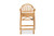 Bali & Pari Tugera Modern Bohemian Natural Brown Rattan Counter Stool Tugera-Rattan-CS By Wholesale Interiors