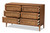 Ramiel Ash Walnut Finished Wood And Rattan 6-Drawer Dresser - SKU145904