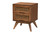 Baxton Studio Rina Mid-Century Modern Ash Walnut Finished Wood 4-Piece Full Size Bedroom Set With Synthetic Rattan MG97151-Ash Walnut-Full-4PC Set By Wholesale Interiors