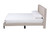 Baxton Studio Casol Mid-Century Modern Transitional Beige Fabric Upholstered Queen Size Platform Bed CF 9272-C-Vele-C-Beige-Queen By Wholesale Interiors