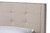 Baxton Studio Casol Mid-Century Modern Transitional Beige Fabric Upholstered Queen Size Platform Bed CF 9272-C-Vele-C-Beige-Queen By Wholesale Interiors