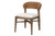 Bali & Pari Walnut Mahogany Wood & Natural Rattan Dining Chair - SKU146049