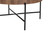 Baxton Studio Umar Modern Industrial Walnut Brown Finished Wood And Black Metal Coffee Table LCF20450-CT By Wholesale Interiors