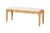 Bali & Pari Natural Rattan & Mahogany Wood Bench - SKU146111