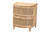 Bali & Pari Oleta Modern Bohemian Natural Brown Rattan 2-Drawer Nightstand WS017-Rattan-NS By Wholesale Interiors