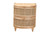Bali & Pari Oleta Modern Bohemian Natural Brown Rattan 2-Drawer Nightstand WS017-Rattan-NS By Wholesale Interiors