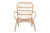 Bali & Pari Bajo Modern Bohemian Natural Brown Rattan Arm Chair Bajo-Rattan-CC By Wholesale Interiors