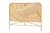 Bali & Pari Delphi Modern Bohemian Natural Brown Rattan Queen Size Standalone Headboard HB025-Rattan-HB-Queen By Wholesale Interiors