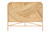 Bali & Pari Delphi Modern Bohemian Natural Brown Rattan Queen Size Standalone Headboard HB025-Rattan-HB-Queen By Wholesale Interiors