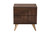Baxton Studio Graceland Mid-Century Modern Transitional Walnut Brown Finished Wood 2-Drawer Nightstand LV45ST4524WI-CLB-NS By Wholesale Interiors