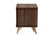 Baxton Studio Graceland Mid-Century Modern Transitional Walnut Brown Finished Wood 2-Drawer Nightstand LV45ST4524WI-CLB-NS By Wholesale Interiors