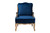 Baxton Studio Jules Traditional Navy Blue Fabric And French Oak Brown Finished Wood Accent Chair BBT5470-Navy Blue/French Oak-Chair By Wholesale Interiors