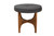 Baxton Studio Theo Japandi Dark Grey Fabric And Walnut Brown Finished Wood Ottoman Footstool BBT5456-Dark Grey/Walnut-Stool By Wholesale Interiors