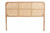 Bali & Pari Lainer Modern Bohemian Natural Brown Finished Bayur Wood And Bamboo Queen Size Headboard LMZ12-Light Natural/Natural Rattan-Headboard Queen By Wholesale Interiors