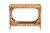 Bali & Pari Ramona Bohemian Light Honey Rattan Console Table - SKU146484