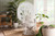 Bali Pari Ediva Modern Bohemian White Natural Rattan Peacock Accent Chair Peacock 001 Rattan White Ac By Wholesale Interiors
