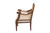 Bali & Pari Desmond Traditional French Beige Fabric And Walnut Brown Finished Wood Accent Chair SEA687-Medium tone-NAT02/White-F00 By Wholesale Interiors
