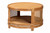 Bali & Pari Louis Modern Bohemian Natural Brown Rattan Coffee Table Auro-Light Honey Rattan-CT By Wholesale Interiors