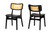 Tafari Wood And Rattan 2-Piece Dining Chair Set - SKU146510