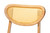 Nenet Oak Brown Finished Wood And Rattan 2-Pc Dining Chair Set - SKU146512