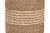 Bali & Pari Wickham Modern Bohemian Natural Brown Seagrass Ottoman Footstool F234-FT6-Seagrass/Palm Leaf-Stool By Wholesale Interiors