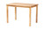 Baxton Studio Haviland Mid-Century Modern Oak Brown Finished Wood And Rattan 5-Piece Dining Set RH256C-Natural Rattan-Rectangle-5PC Dining Set By Wholesale Interiors