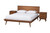 Baxton Studio Melora Mid-Century Modern Walnut Brown Finished Wood And Rattan Queen Size 3-Piece Bedroom Set MG0004-Ash Walnut-Queen 3PC Bedroom Set By Wholesale Interiors