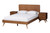 Baxton Studio Demeter Mid-Century Modern Walnut Brown Finished Wood King Size 3-Piece Bedroom Set Demeter-Ash Walnut-King 3PC Bedroom Set By Wholesale Interiors