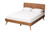 Baxton Studio Demeter Mid-Century Modern Walnut Brown Finished Wood King Size 3-Piece Bedroom Set Demeter-Ash Walnut-King 3PC Bedroom Set By Wholesale Interiors