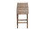 Bali & Pari Toby Modern Bohemian Grey Kubu Rattan And Rustic Taupe Finished Mahogany Wood Counter Stool Toby-Grey Natural-CS By Wholesale Interiors