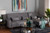 Baxton Studio Lanoma Contemporary Slate Grey Fabric Upholstered Convertible Sleeper Sofa Lanoma Slate Grey Rfc By Wholesale Interiors