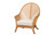 Bali & Pari Lisabon Bohemian Light Honey Rattan Arm Chair LISABON-Light Honey Rattan-CC By Wholesale Interiors