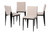 Baxton Studio Bishop Industrial Beige Fabric And Metal Dining Chair D03016C-Beige-DC By Wholesale Interiors