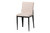 Baxton Studio Bishop Industrial Beige Fabric And Metal Dining Chair D03016C-Beige-DC By Wholesale Interiors