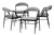 Baxton Orrin Industrial Grey Fabric And Metal Dining Chair - SKU146834