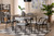 Baxton Studio Orrin Modern Industrial Grey Fabric And Metal Dining Set Acasia 5Pc Dining Set By Wholesale Interiors